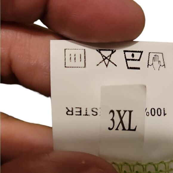 New Womans Sleeveless Lime Green Camo Soft Mesh Top Size 3XL - Picture 6 of 6